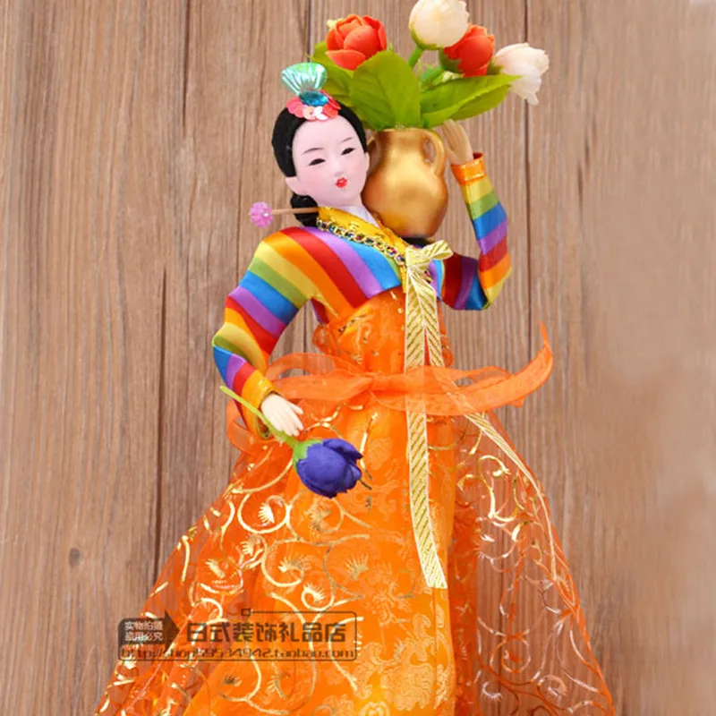 Korean Couple Doll Model Toy Barbecue Restaurant Hotel Supplies Decoration Gift Characteristic Folklore Handicraft Ornaments