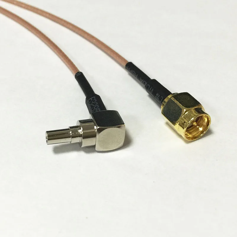 New Wireless Modem Wire SMA Male Plug Switch CRC9 Right Angle Connector RG178 Cable 15CM 6
