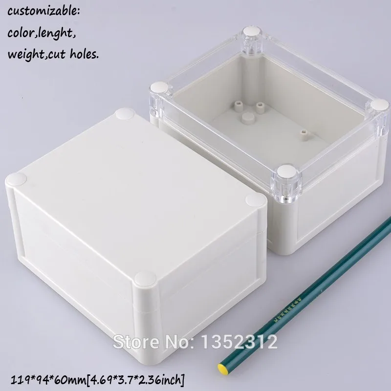 5 pcs/lot 119*94*60mm IP68 waterproof plastic enclosure for electronic DIY project box junction box control box switch box