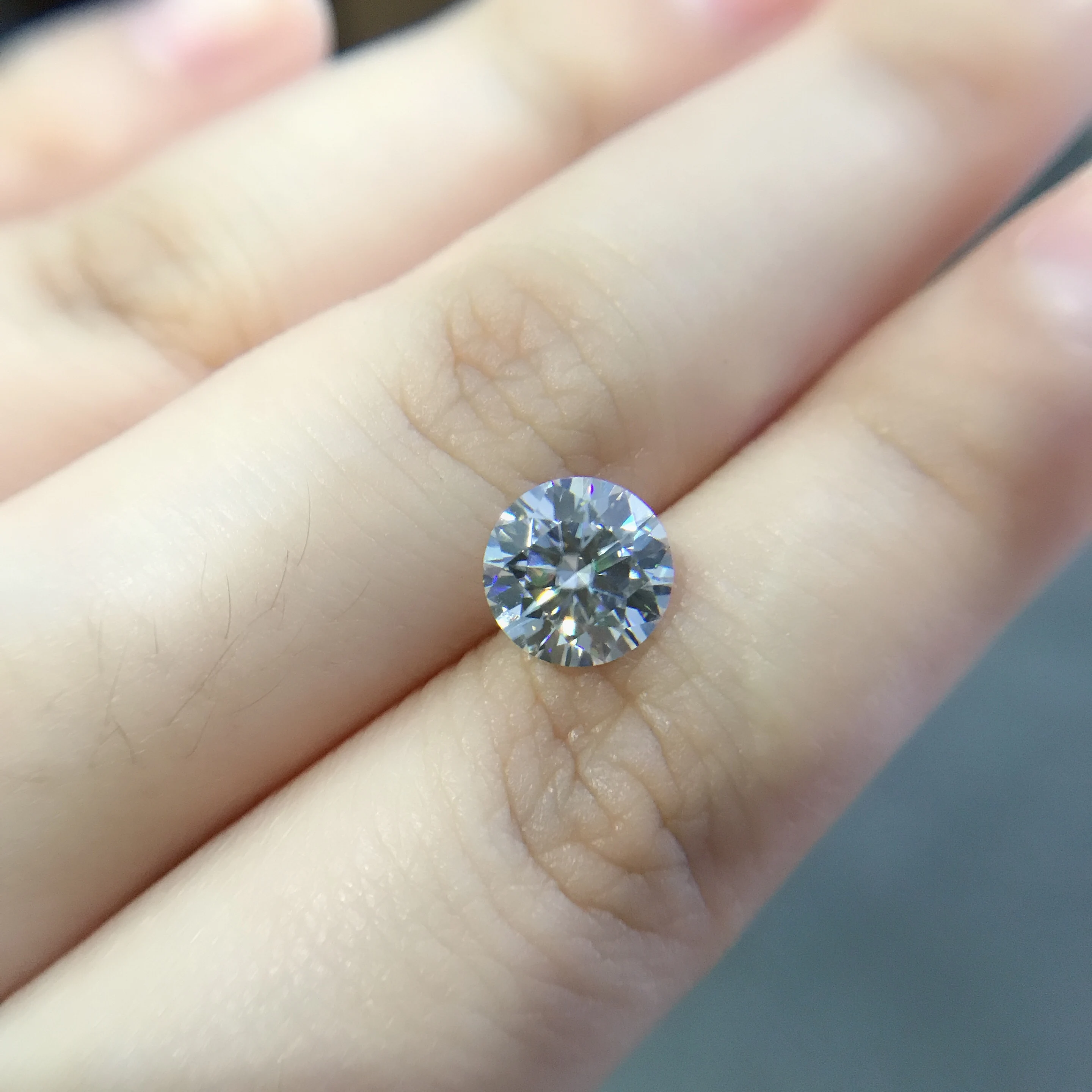 Round Moissanite D VVS 0.5ct-10ct Loose Stone Beads Customized Moissanite ring Pendants for Diamond Wholesale Drop Shipping