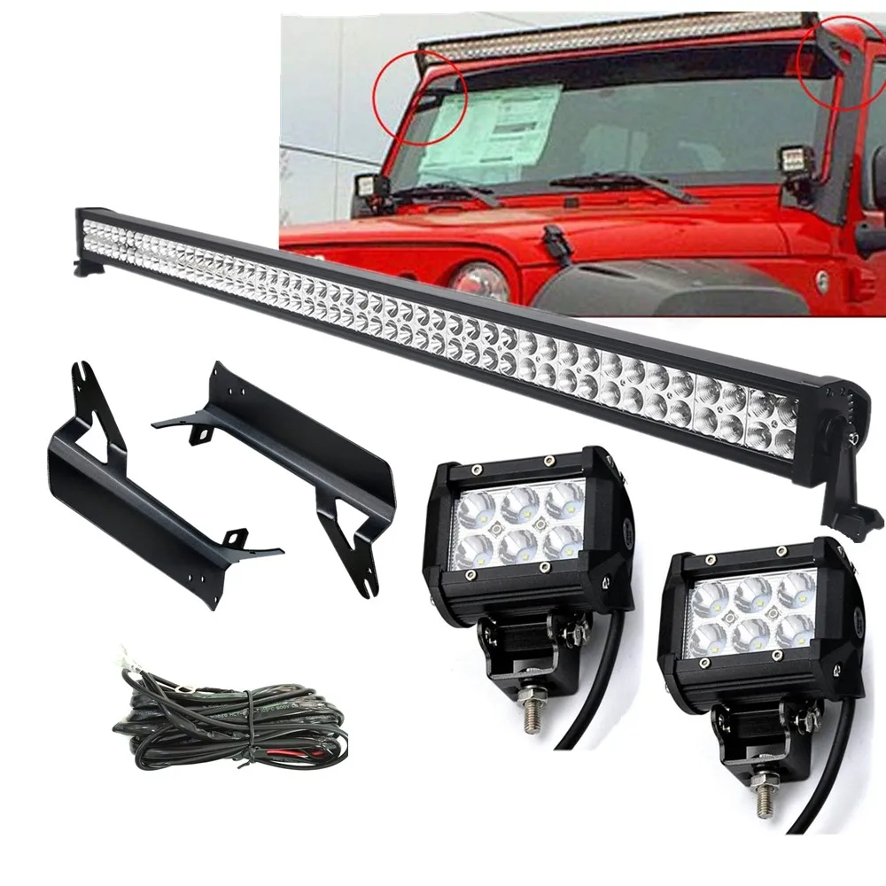 52 inch 300W LED Work Light Bar + 4