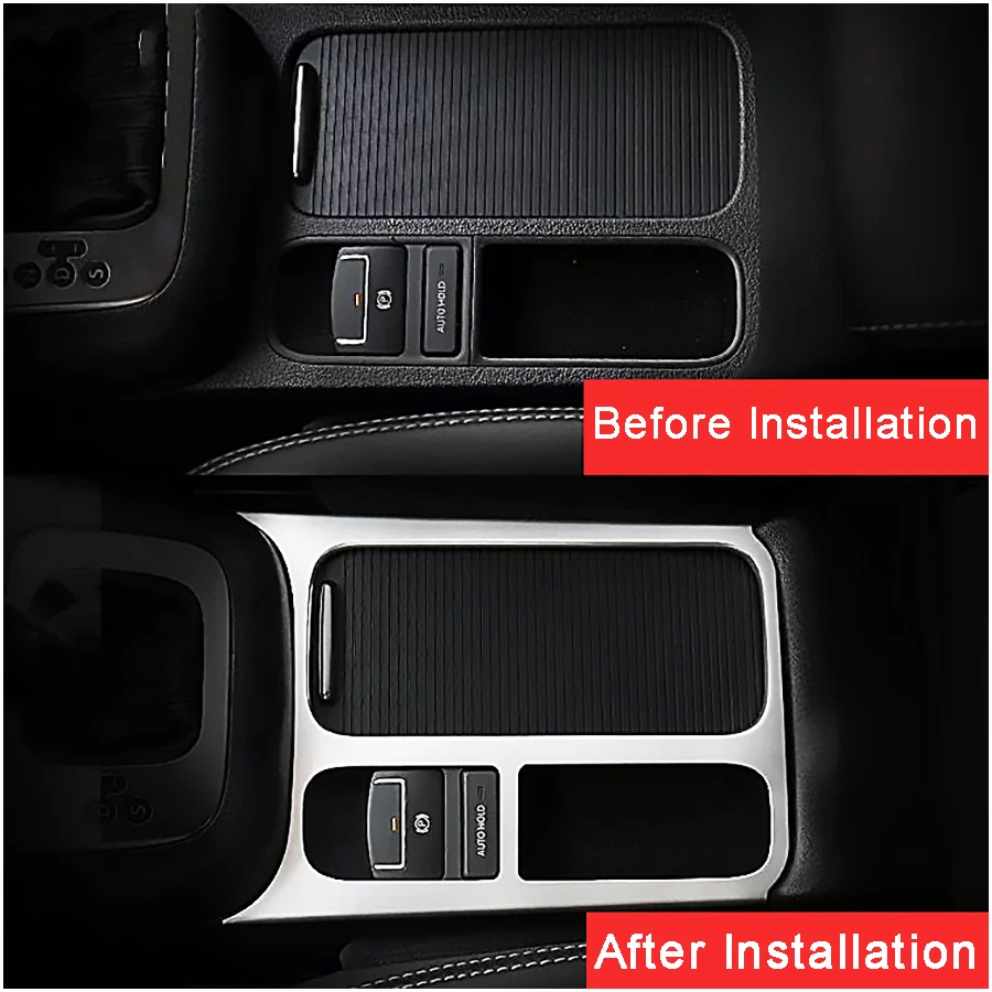 

Car Interior Accessories ABS Brake Cup Holder Panel Trim Cover Decoration Fit For VW Volkswagen Tiguan 2009-2013 2014 2015-2017