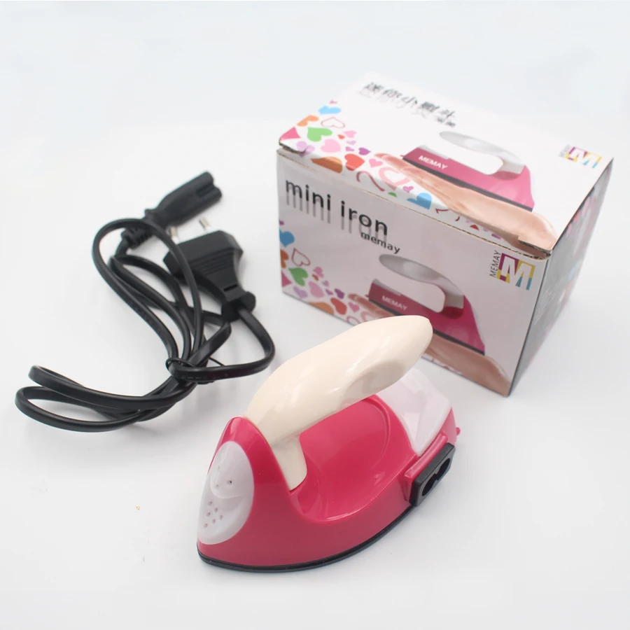 Rhinestones Heater Iron Pink&white Hot Fix Rhinestones Heat Gun Applicator Stones Heating Tool Hot Glue On Crystals for Clothes