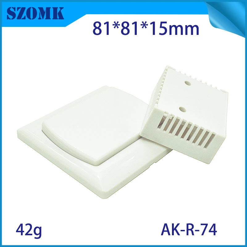 

10Pcs 81*81*15mm szomk plastic switch box electronic plastic enclosure door access control enclosure pcb design plastic case