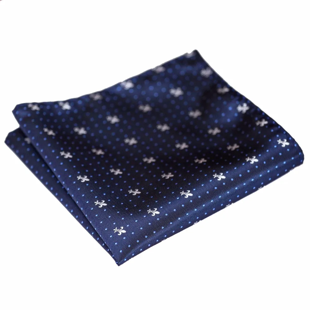 Dots Modello Navy Blu Rosa Rosso Viola Grigio Grigio Mens Pocket Quadrato di Seta Jacquard Lavorato a telaio di Trasporto libero casual Affari Hanky