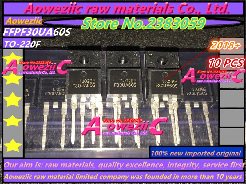 Aoweziic  2018+ 100% New Imported Original  FFPF30UA60S  F30UA60S  TO-220F Fast Recovery Diode 600V 30A