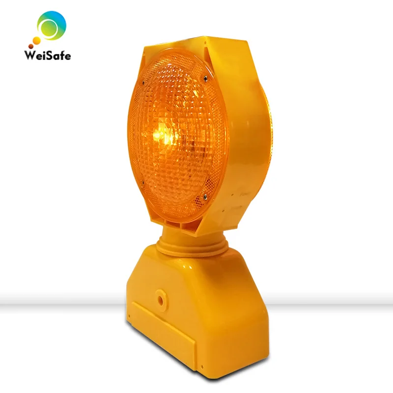 New deisgn Factory price high brightness LED Solar Powered yellow Traffic Barricade Warning light led traffic light