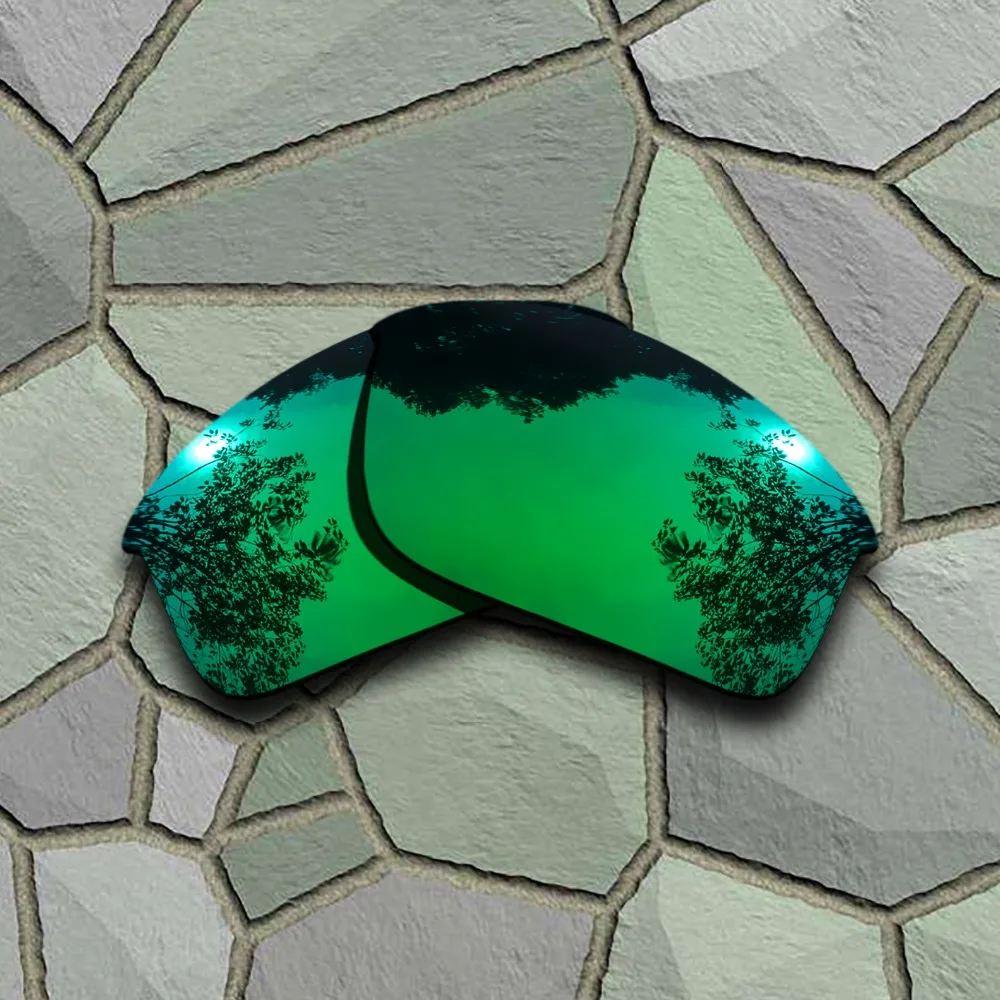 Jade Green&Yellow Golden Sunglasses Polarized Replacement Lenses for-Oakley Bottle Rocket