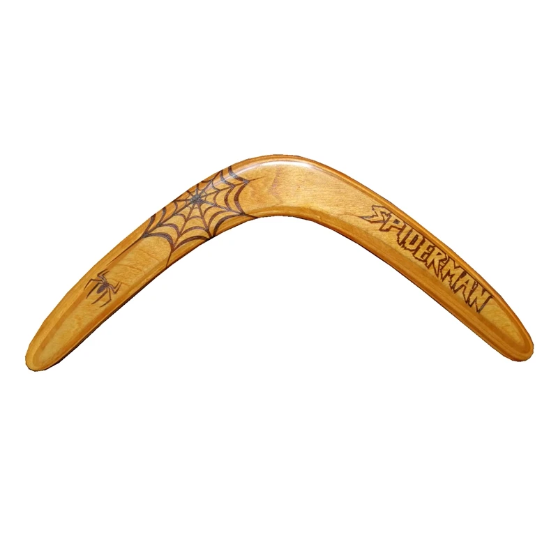 New Handmade Wood Boomerang Fun Outdoor Game Sports Throw And Catch Flying Disc Saucer Suitable For Novice Lawn Game