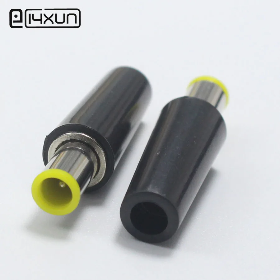 1pcs New Black 6.5*4.4mm DC Power Plug with Tip ABS 6.5mm x 4.4mm Male Plugs Connector DIY Repair Jack Adapter