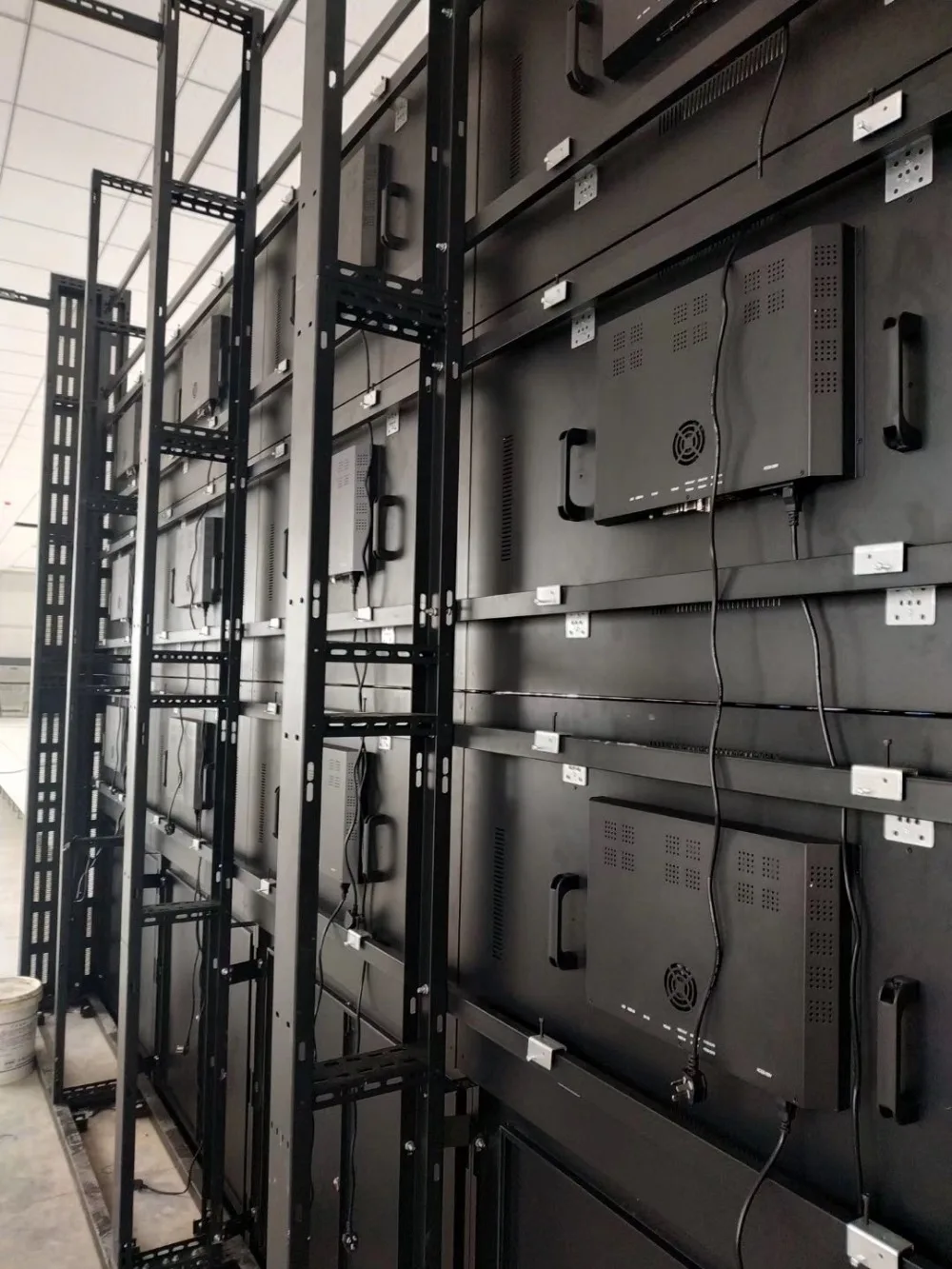 Customize Monitor support video wall steel structure cabinet stand