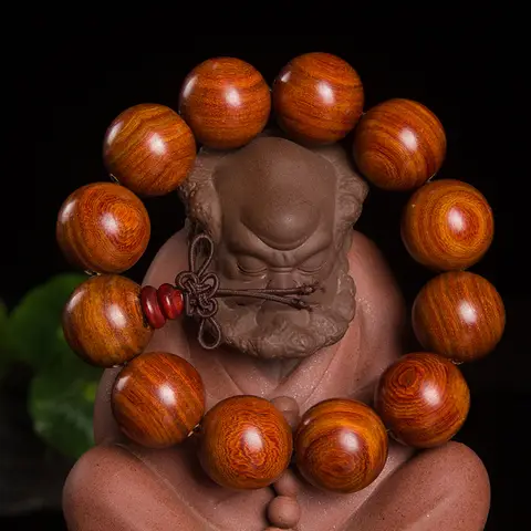 Burmese Pear Wooden Charm Beads Stretch Bracelets Buddhism Prayer Tibetan Buddha Bracelet For Women And Men lover's Jewelry