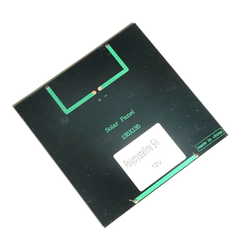 500 STKS 2.8 W 12 V Polykristallijne Zonnepaneel Epoxy Mini Zonnecel Zonnemodule DIY Zonnestelsel Sqaure Solar Plate135 * 135 MM