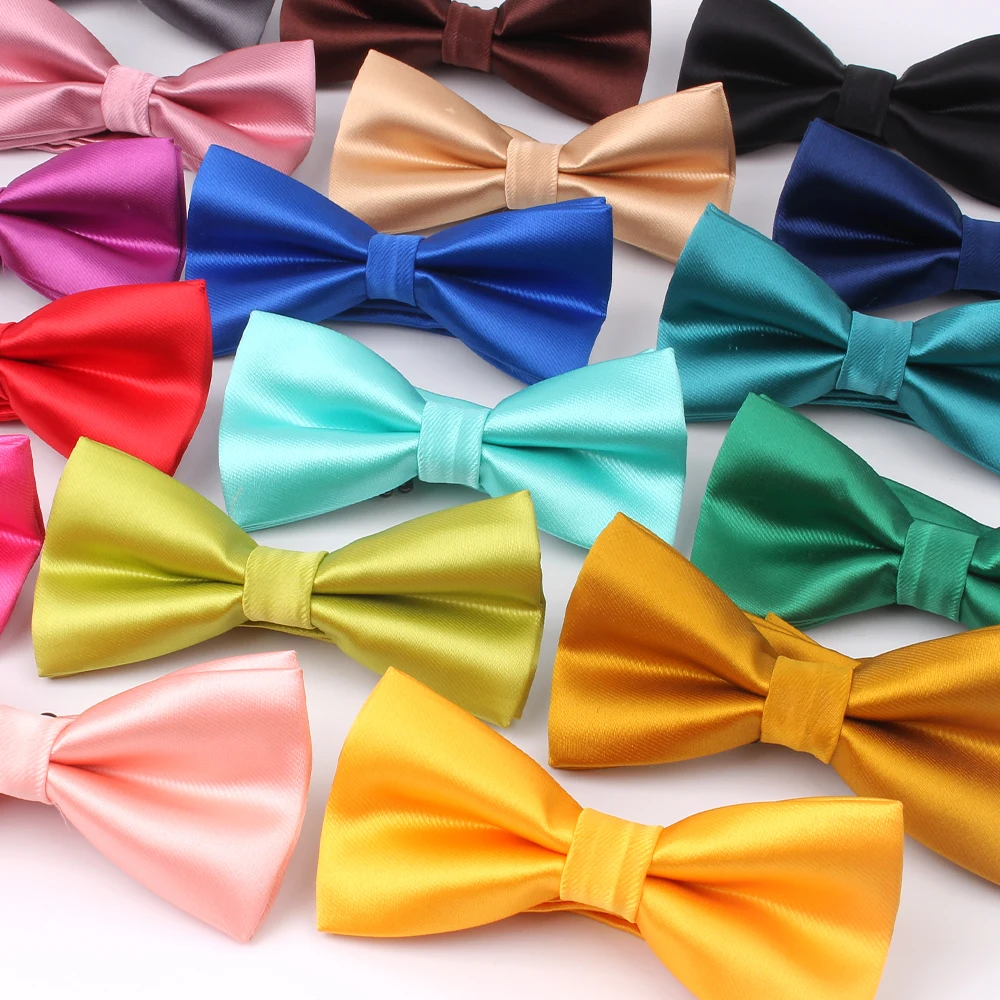 Candy Color Bow Tie Shirts Bowtie For Men Business Wedding Bowknot Adult Solid Bow Ties Butterfly Suits Bowties