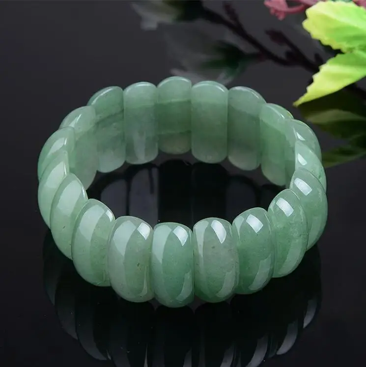 Natural Dongling jade hand row/bracelet