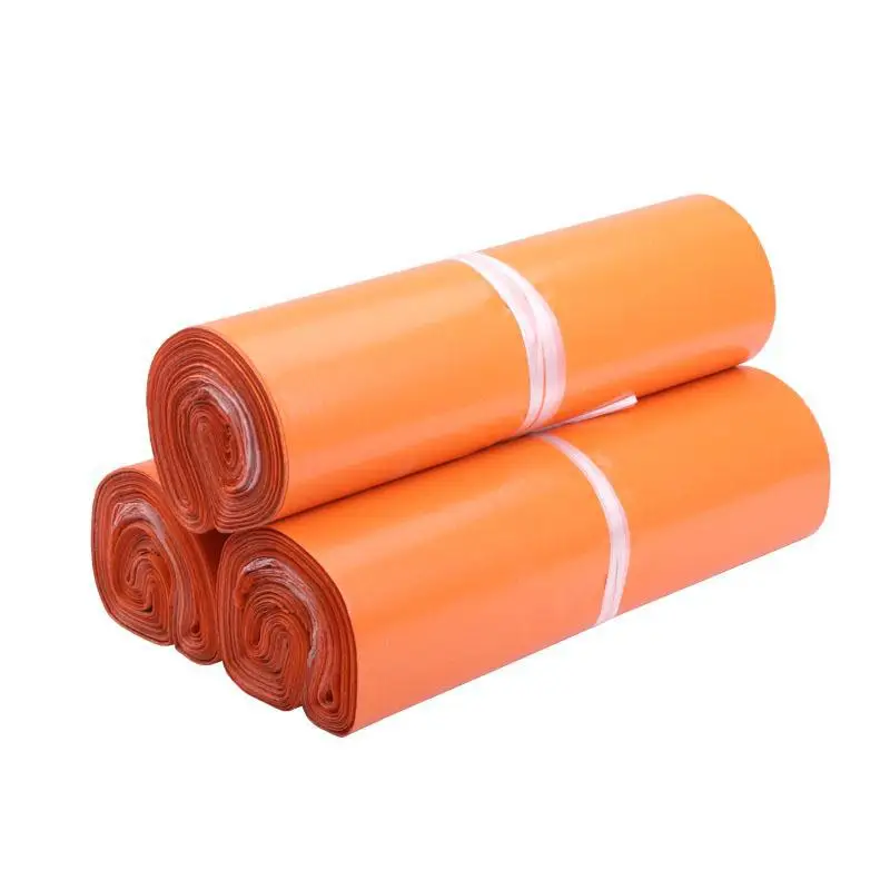 

500pcs/lot Orange Poly Mailer Packaging Bag Self Adhesive Goods Mail Express Bags Courier Postage DHL Poly Mailing Pack Bag