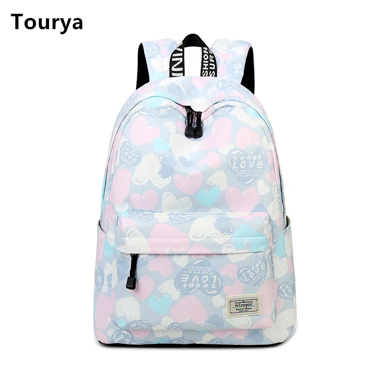 

Tourya Casual Women Backpack Shoulder School Backpacks Bag Bookbag Cute Back Pack for Teenager Girls Schoolbag Travel Backbag