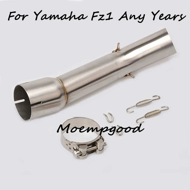 

Motorcycle Muffler Tubes Middle Link Pipe Delete Replace Original Exhaust System Lossless Modified For Yamaha FZ1 2006-2016