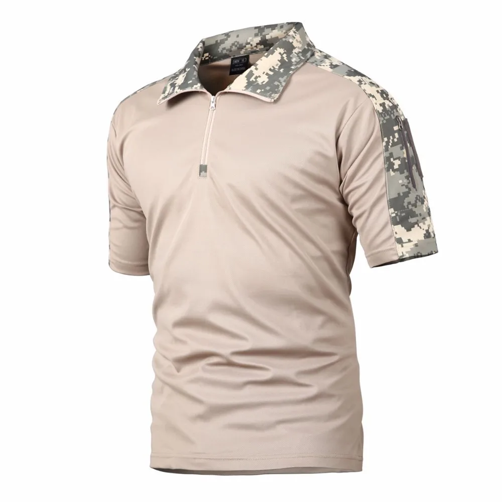 Short Sleeve Tactical Shirt Men Women Camouflage Hunting and Fishing Male Sport Tops Outdoor Camping Clothes Quick Drying Summer