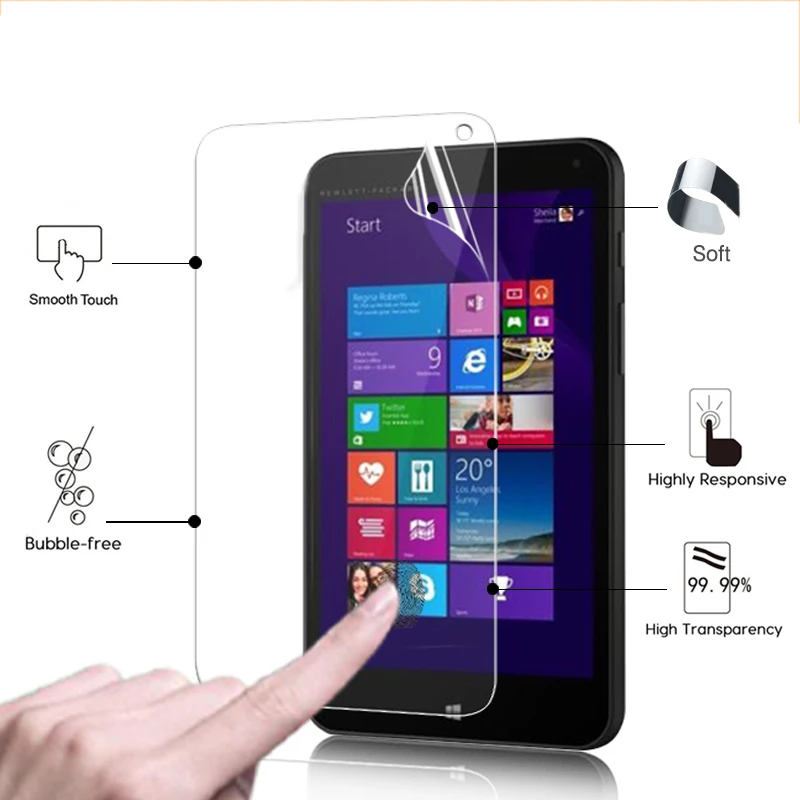 

Защитная пленка для экрана с HD ЖК-дисплеем и защитой от царапин для HP Stream 7, 7,0 дюйма, глянцевая Защитная пленка для планшетного ПК с салфеткой для очистки