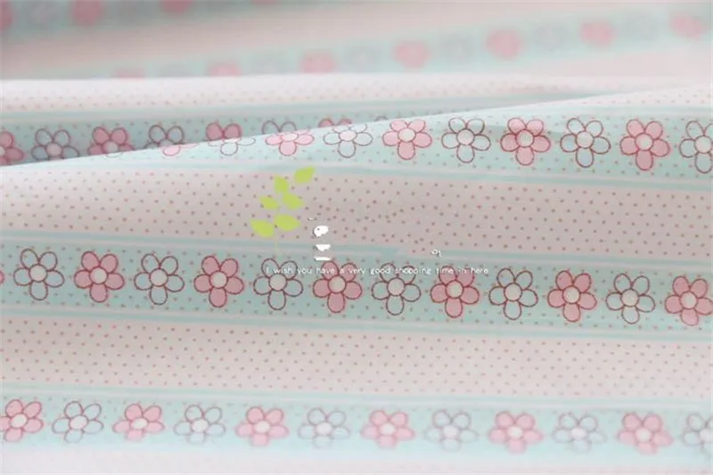 Syunss Ice Cream Printed Cotton Fabric For DIY Tissue Patchwork Telas Sewing Baby Toy The Cloth Bedding Quilting Textile Tecido