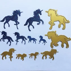 Jednorożec Horse Frame Dies Scrapbooking METAL CUTTING DIES New 2024 Stamp Craft Die Cut Embossing Stencil Paper Card Making DIY