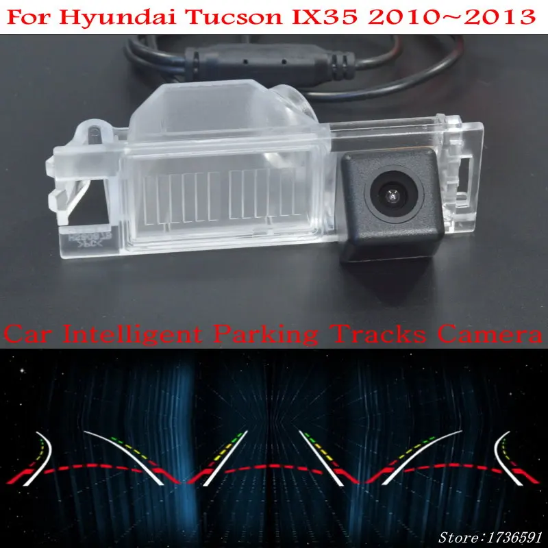 

Car Intelligent Parking Tracks Camera FOR Hyundai Tucson IX35 IX 35 2010~2013 HD CCD Car Back up Reverse Rear View Camera