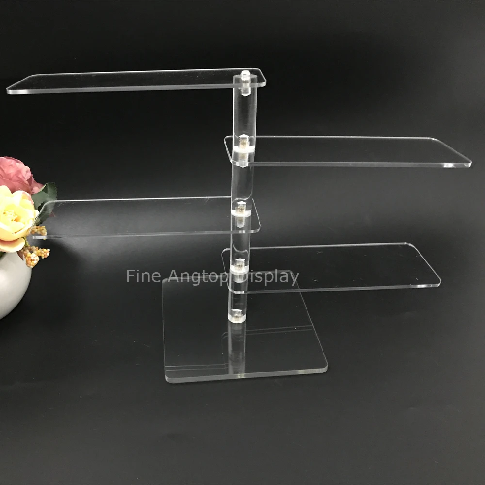 Transparent Sunglass Display Stand Holder Rack For Four Pairs Eyeglasses Optical Frame