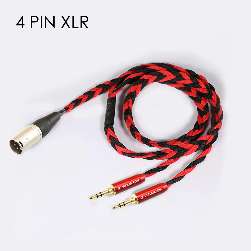 Venture Electronics Basic Black litz  HIFIMAN 3.5mm balanced headphone cable image 2