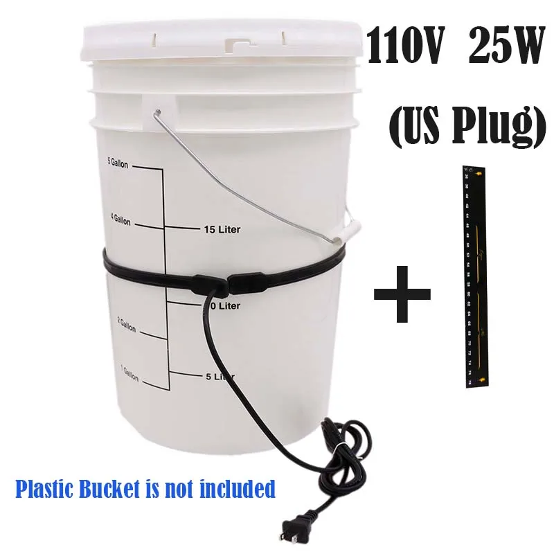 Homebrew Brew Belt Fermentation Heating Belt for Beer Wine Spirits 25Watt Plastic Fermenter Bucket 220V/110V EU/US Plug