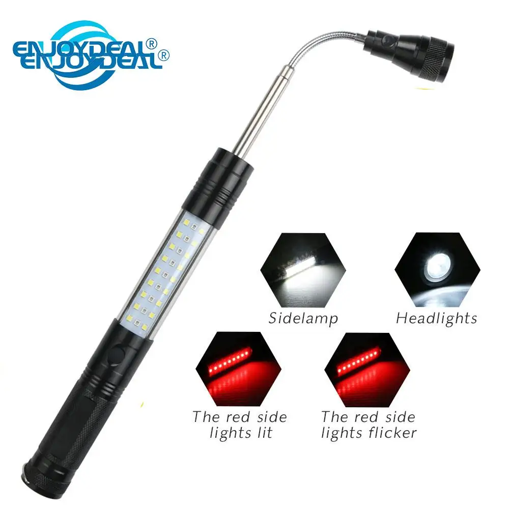 4 modes Portable Extendable Flexi LED With magnet Pickup Auto Repair Light Flashlight Picker Torch Worklight Ilumination light