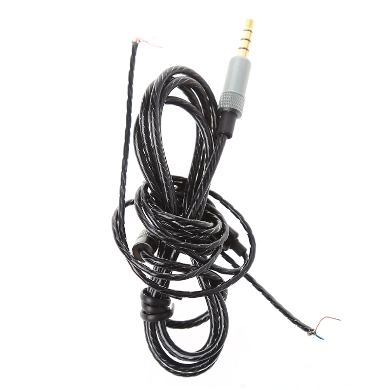 3.5Mm 4Pole Male Plug Jack Diy Vervanging Hoofdtelefoon Audio Kabel Onderhoud Draad Met Mic Voor Reparatie Upgrade Hoofdtelefoon oortelefoon