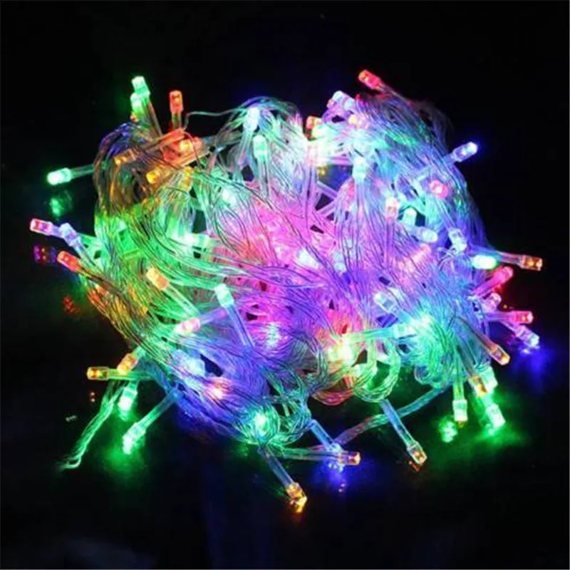 Imagem -03 - Decoração de Ano Novo Guirlanda 100m Branco Quente Luzes da Corda Navidad para a Festa de Natal Feriado Ac220v ue Eua au Plug com Modos