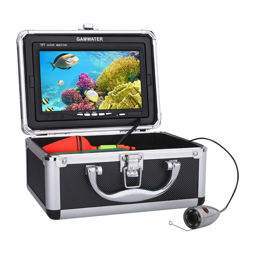 20m Cable WIFI Wireless Fish Finder with 720P 1000TVL Underwater Fishing Video Camera 7 Inch Color Monitor Free Mob APP Viewing
