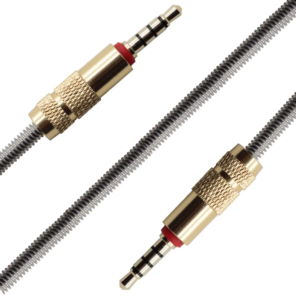 Aux Cable 3.5mm Male To Male Audio Full Metal Stereo Cable For Car Home Stereos Computer Headphones iphone Android Mp3 Players