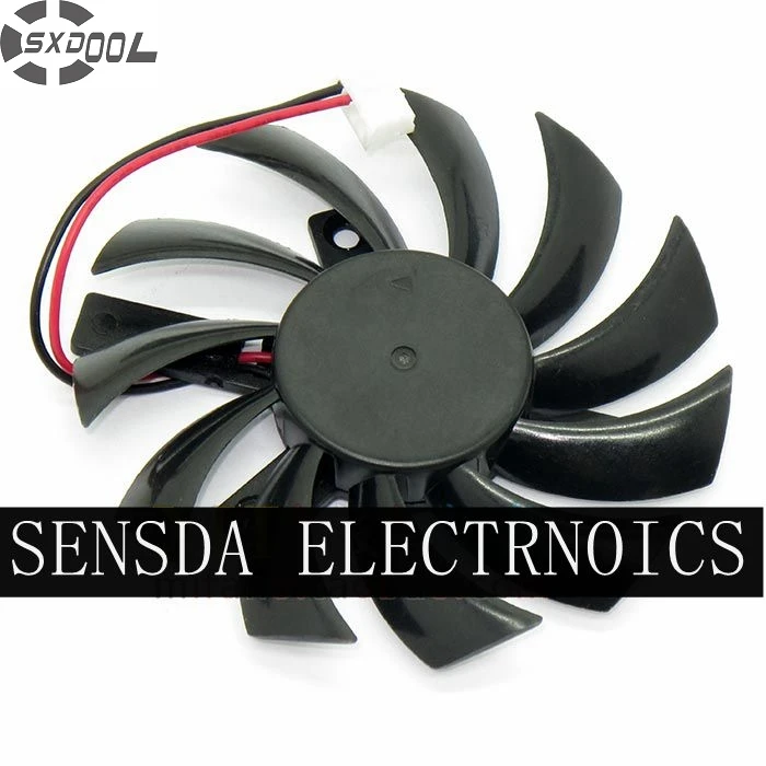 

Graphics Fan SXDOOL PLD08010S12H 12V 0.25A 2Wire DC Brushless Fan,VGA Fans