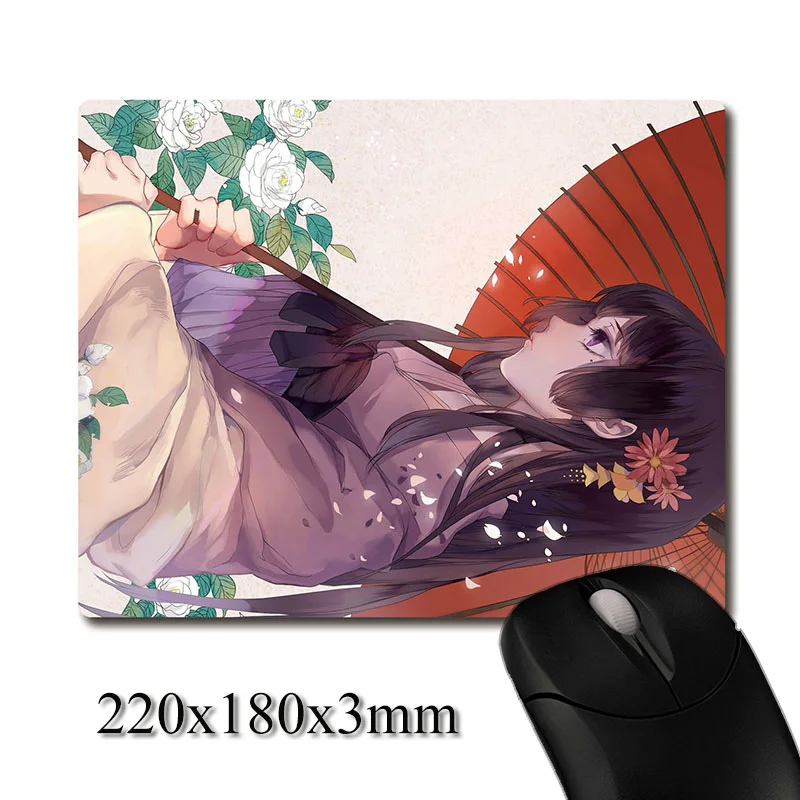 japan anime hell girl CG printed Heavy weaving anti-slip rubber pad office mouse pad Coaster Party favor gifts 220x180x3mm