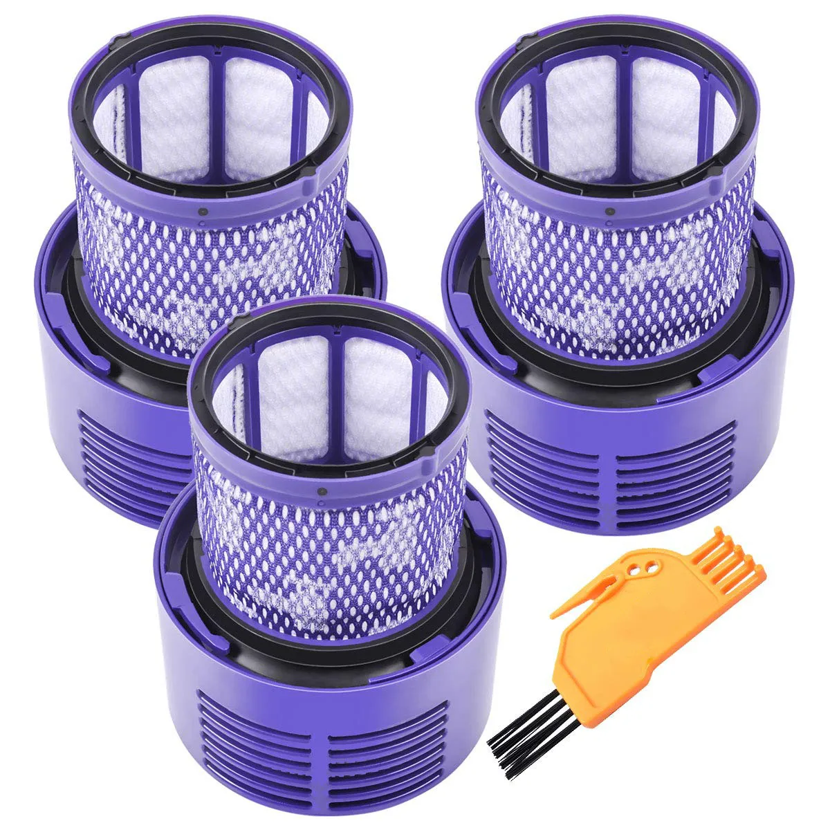 Washable Big Filter Unit For Dyson V10 Sv12 Cyclone Animal Absolute Total Clean Cordless Vacuum Cleaner, Replace Filter