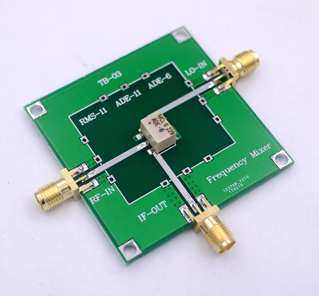 

Passive mixer, RF up conversion, down conversion, ADE-6, 0.05-250MHz