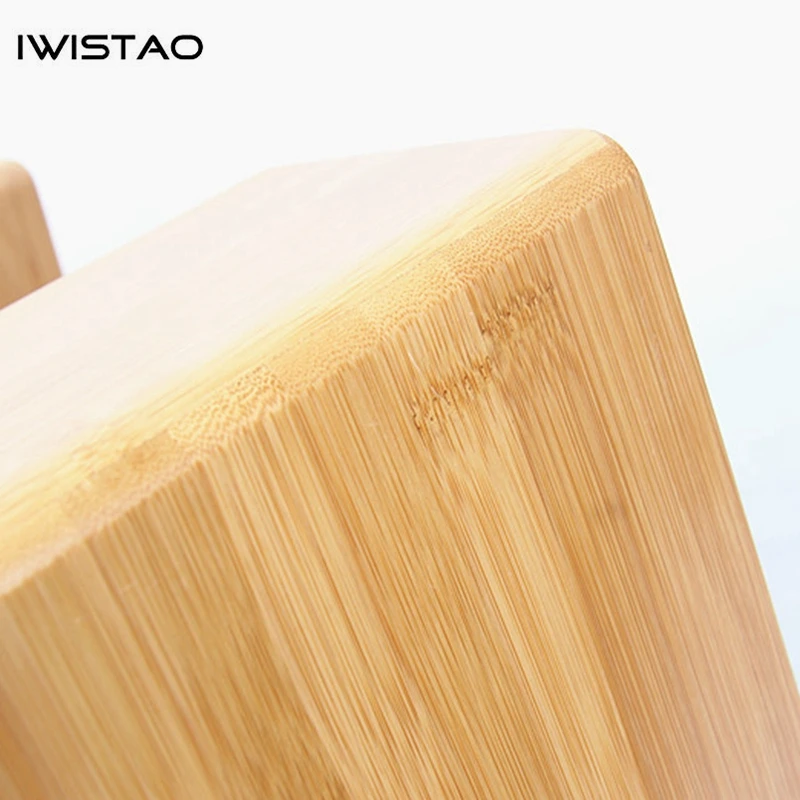 IWISTAO HIFI 4 Pollici Altoparlante Gamma Completa Armadietto Vuoto Invertito 1 Pair Finito di Legno di Bambù per il Tubo Amplificatore