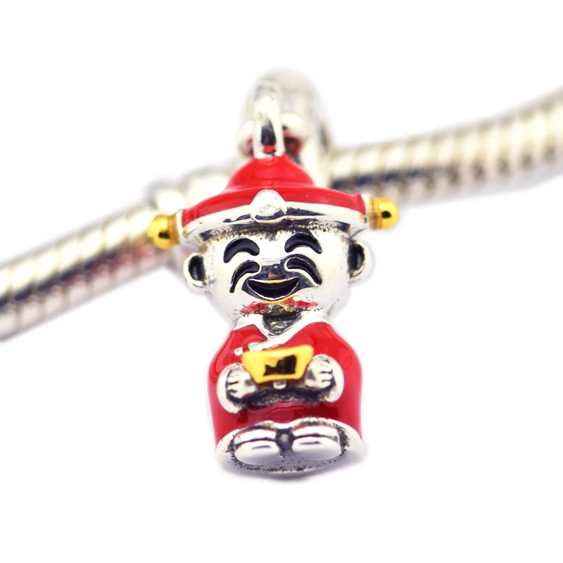 Red Human Figure Charms Bead Fit Silver Charm Bracelet & Necklace 925 Silver Jewelry For Women Bracelet DIY New HOT