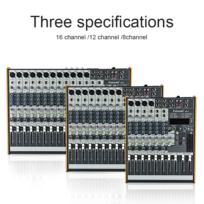 Fuluode DELLA MISCELA Serie Professionale 8/12/16 Canali con Riverbero Conferenze Piccoli Elettrodomestici Audio OEM di Sostegno
