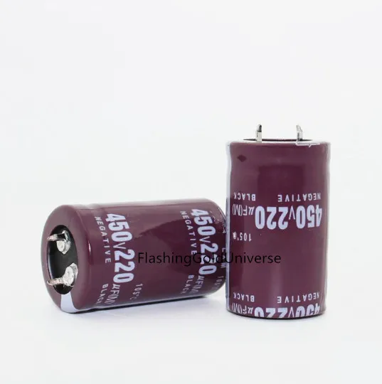 

12PCS 450V 220UF 220UF 450V Electrolytic Capacitor volume 25X40 30X30 best quality