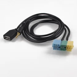Car Video Audio Mp3 AUX USB + 3.5mm Cable Adapter Plug For Kia Sportage for Hyundai for kia Sportage