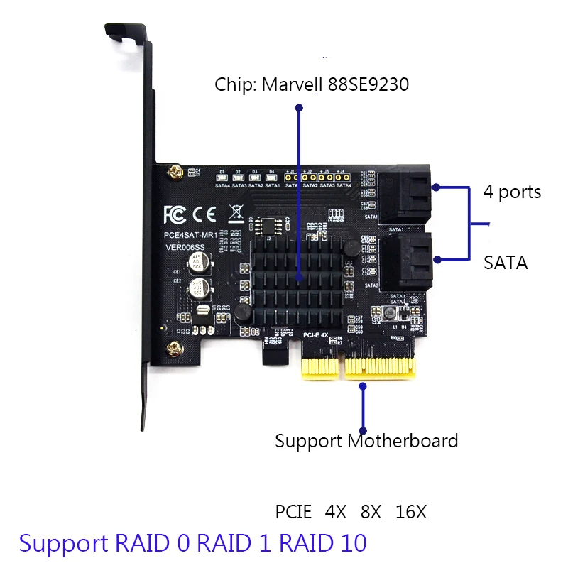 Controller RAID PCIe con 4 Porte SATA: La Soluzione Definitiva per l’Archiviazione Velocizzata e la Gestione dei Dischi
