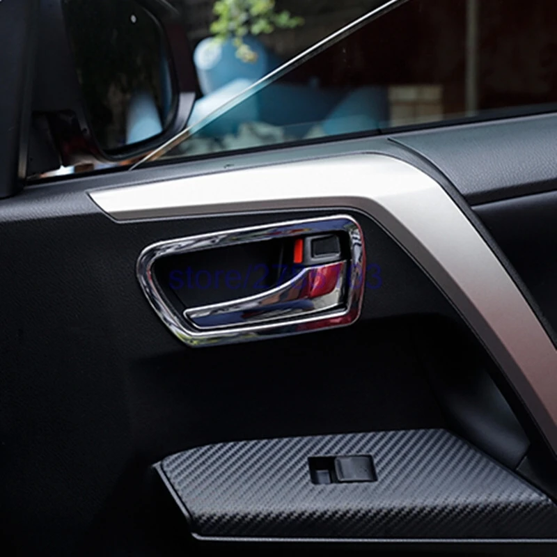 For Toyota RAV4 2013 2014 2015 2016 Car Styling Inner Door Handle Trim Cover For Toyota RAV 4 Door Handle Frames Stickers