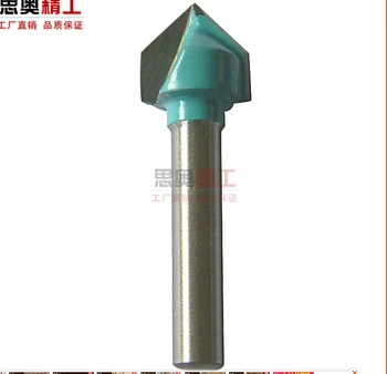 CNCไม้แกะสลักบิต3D R Outer 60องศา6มิลลิเมตรx 12มิลลิเมตรV G Rooveคริลิค