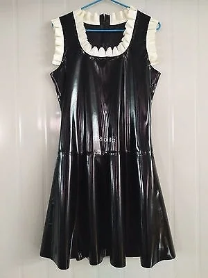 

Latex Rubber Gummi Women Sleeveless Comfortable Skirt Dress Size XXS-XXL