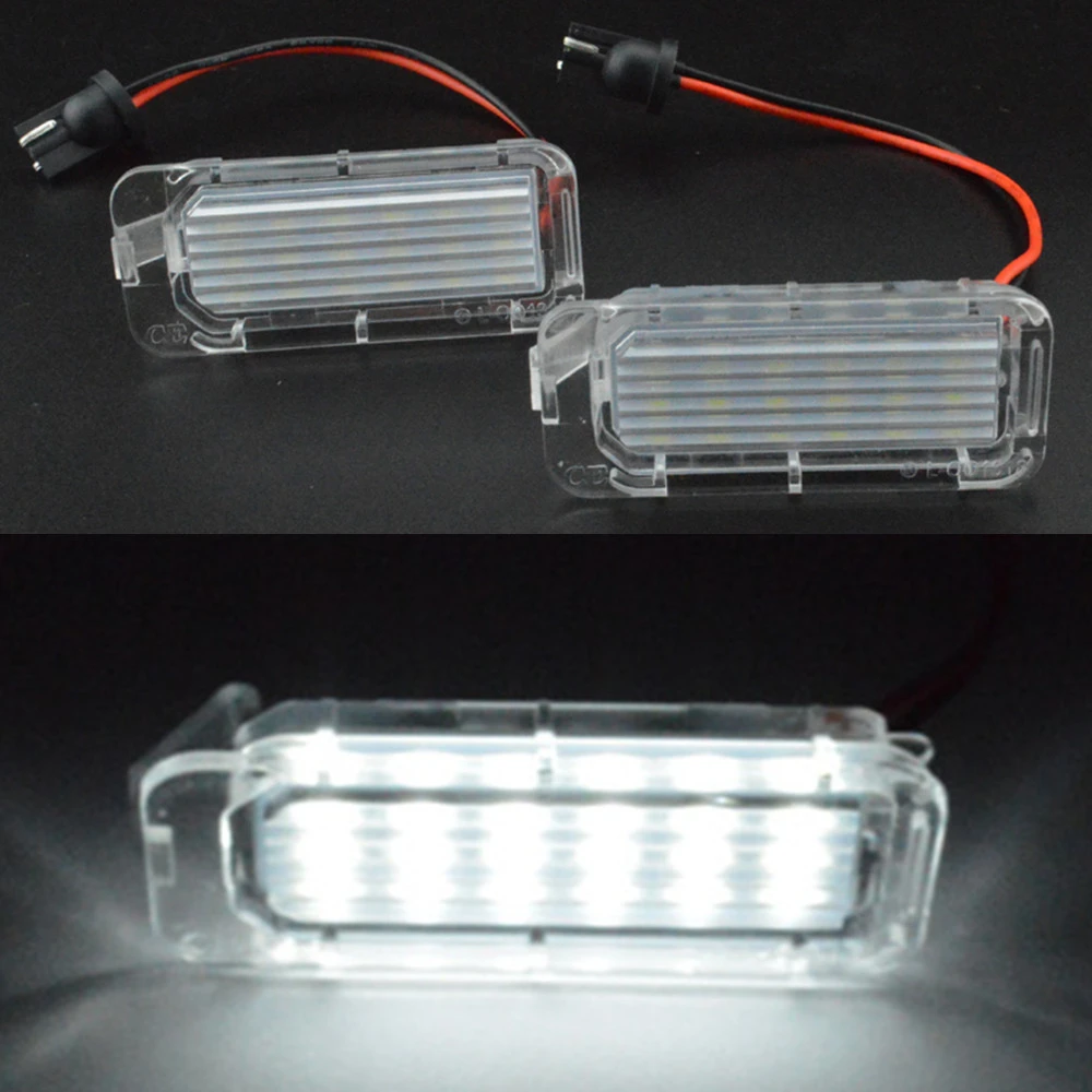 Canbus LED Number License Plate Light Lamp For Ford Focus 5D Fiesta Mondeo MK4 C-Max MK2 S-Max Kuga Galaxy 6000k White 12V