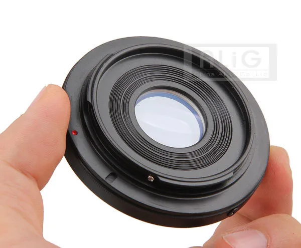Anel adaptador para lente canon fd para câmera ef, com vidro corretivo para eos 50d 60d 70d 500d 600d 700d 5d 6d (fd-ef)